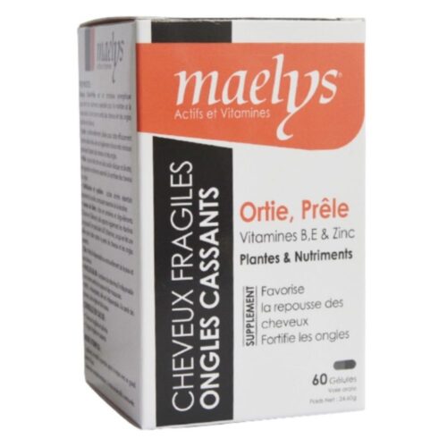 Maelys Ortie Prêle Vitamines B E et Zinc – 60 Gélules