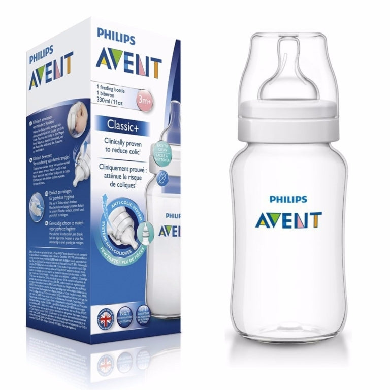 Avent – SCF563/61 – Biberon Classic + 330ml – 3 mois et + (Débit variable)