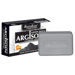 NaturEsoin Argisoin Savon à l’Argile Noire- 125 G