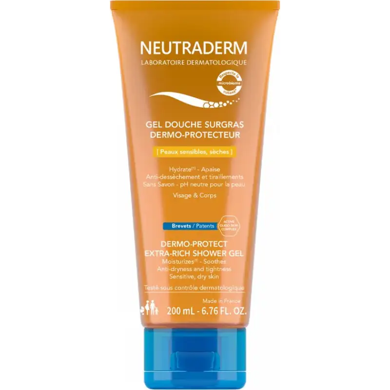 NEUTRADERM GEL DOUCHE SURGRAS DERMO PROTECTEUR 200ML