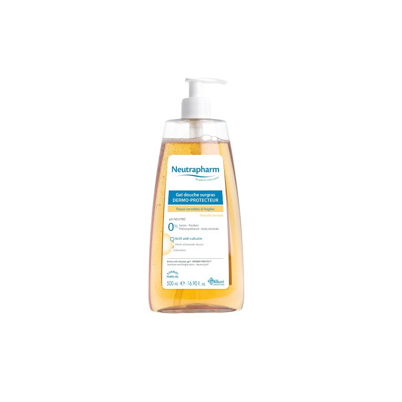 NEUTRADERM GEL DOUCHE SURGRAS DERMO PROTECTEUR POMPE 500ML