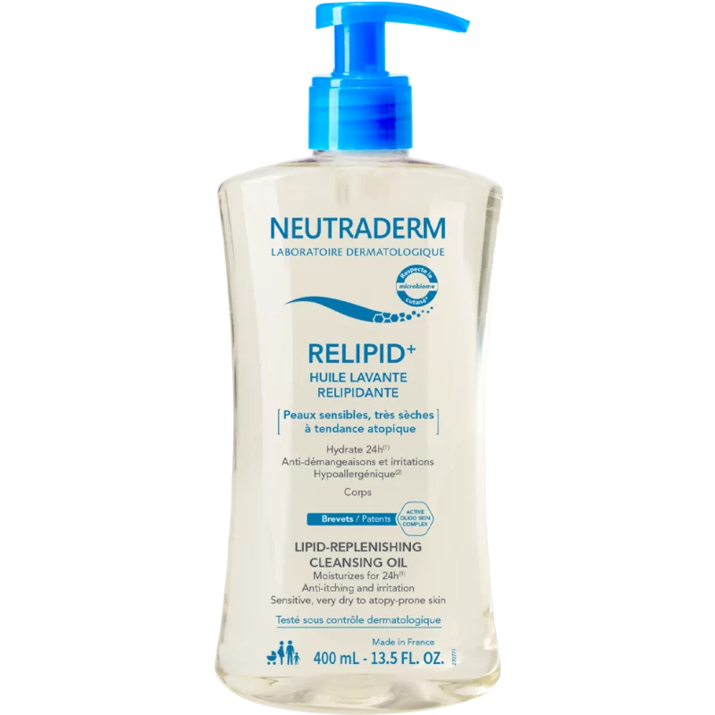Neutraderm Relipid+ Huile lavante relipidante 400ml
