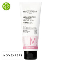 Novexpert Magnésium Masque Détox à la Crème d’Argile Rose – 75 ml