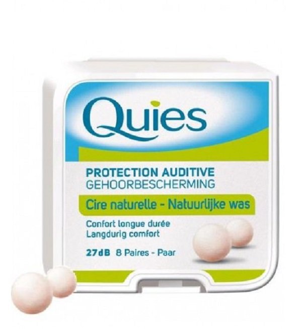 QUIES Protection Auditive Cire Naturelle 2 Paires