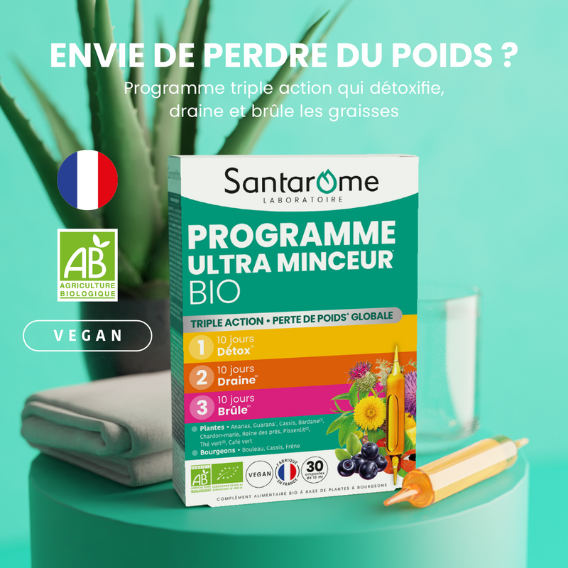 SANTAROME Programme Ultra Minceur Bio - 30 ampoules