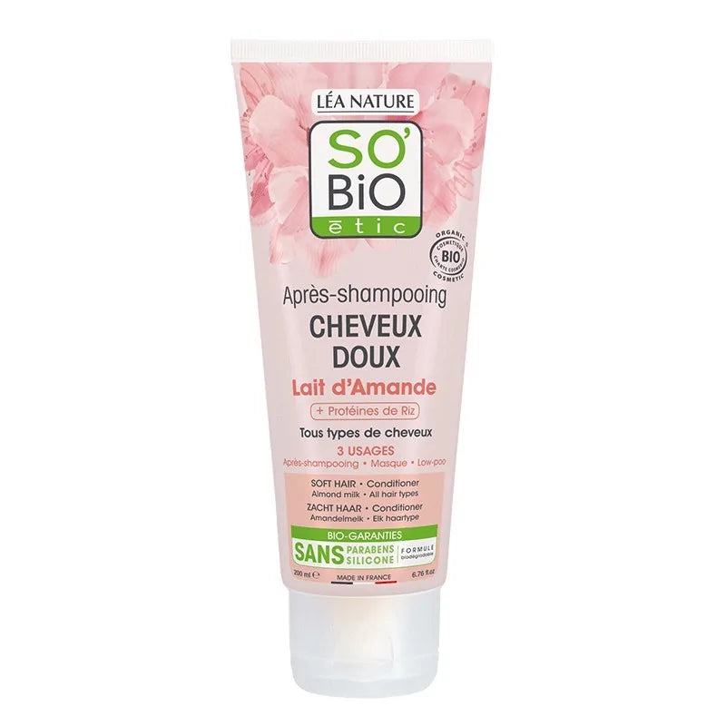 SO BiO APRES-SHAMPOOING Lait d'Amande bio 200ml
