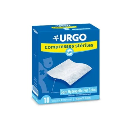 URGO COMPRESSES STÉRILES DE GAZE 20cmX20cm