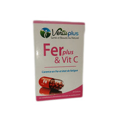 VERTUPLUS FERplus & vit C 30 GELULES