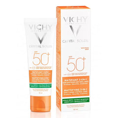 VICHY CAPITAL SOLEIL CREME SOLAIRE MATIFIANTE 3EN1  SPF50+ 50ML