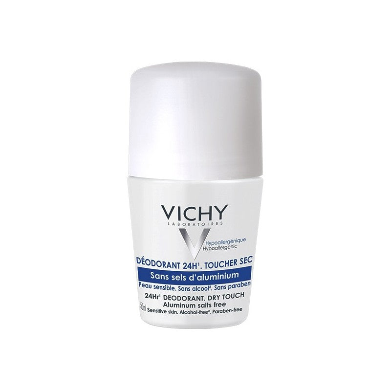 VICHY DEODORANT 24H TOUCHER SEC SANS SELS D'ALUMINIUM ROLL-ON 50ML