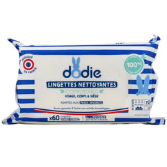 Dodie – Lingettes nettoyantes dermo-apaisantes – (x70)